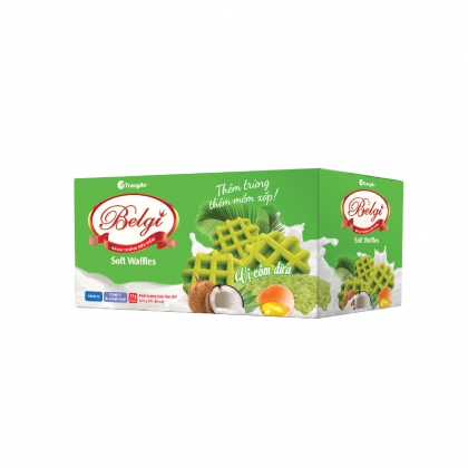 BÁNH TRỨNG SỮA MỀM BELGI VỊ CỐM DỪA 322G